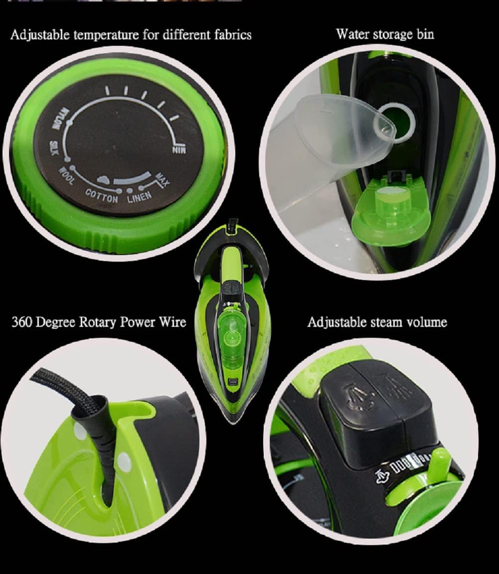 SOKANY Professional Grade 2400W Home Steam Cordless Iron, Steam Iron with 360ML Water Tank, Ceramic Non-Stick Soleplate SOKANY Professional Grade 2400W Home Steam Cordless Iron, Steam Iron with 360ML Water Tank, Ceramic Non-Stick Soleplate